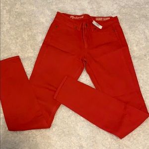 Madewell Skinny Skinny, red, 28x34